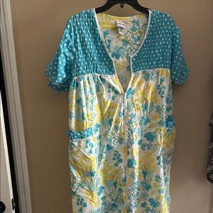 Bobbie Brooks Blue and Yellow Floral Dress